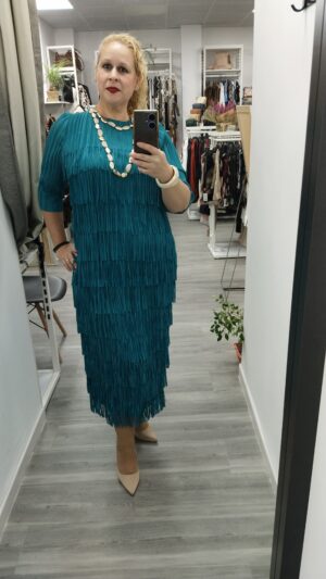 Vestido-Flecos