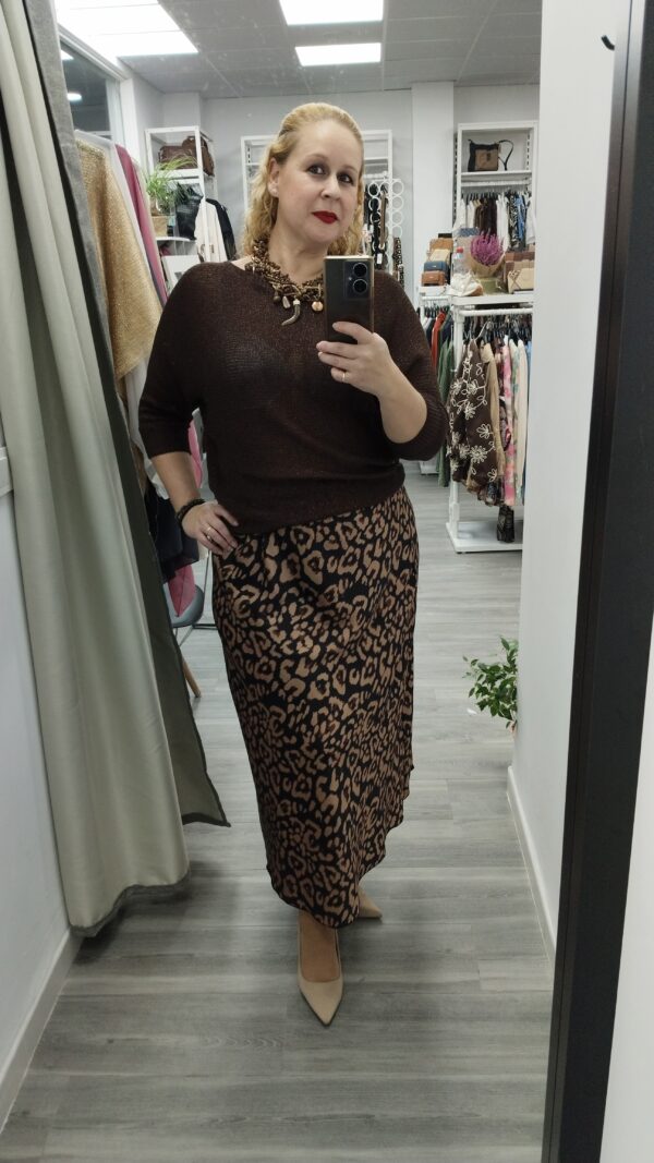 Falda-Animal print - Imagen 4