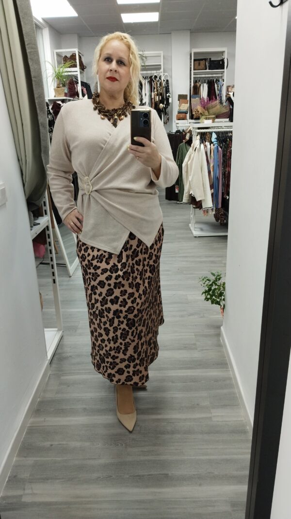 Falda-Animal print - Imagen 2