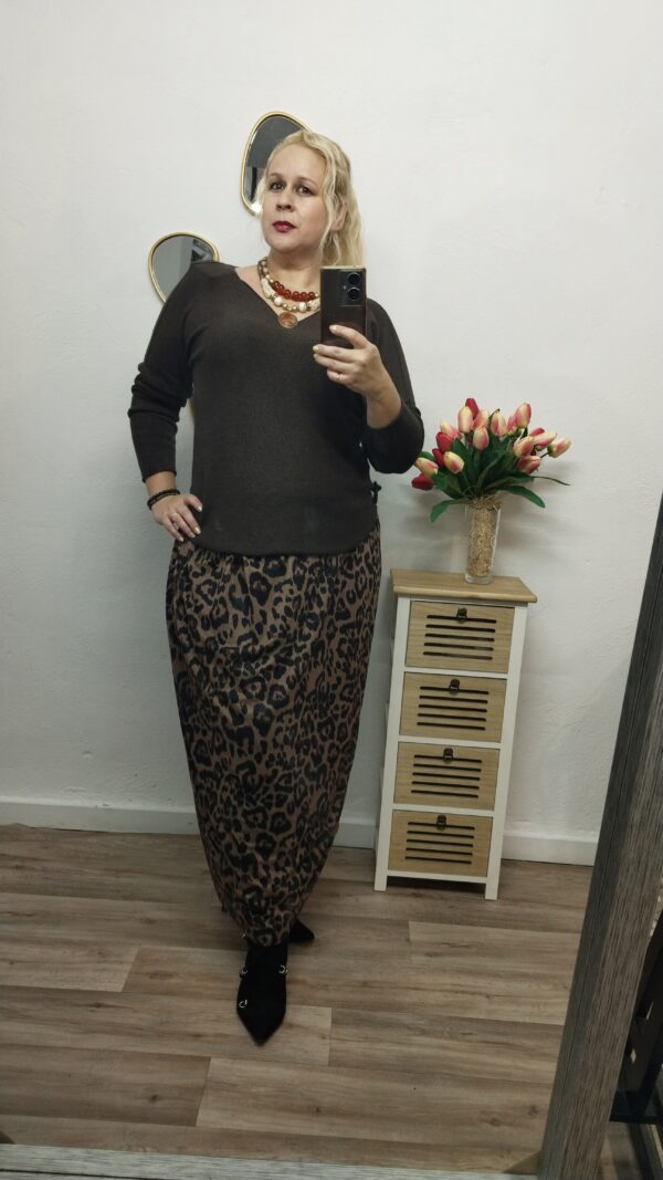 Falda-Tul leopardo curvy - Imagen 6