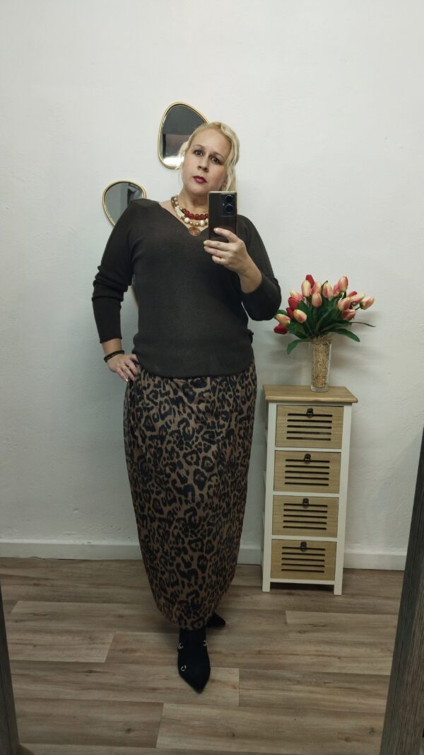 Falda-Tul leopardo curvy - Imagen 7