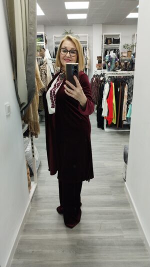 Kimono-Terciopelo Ambar