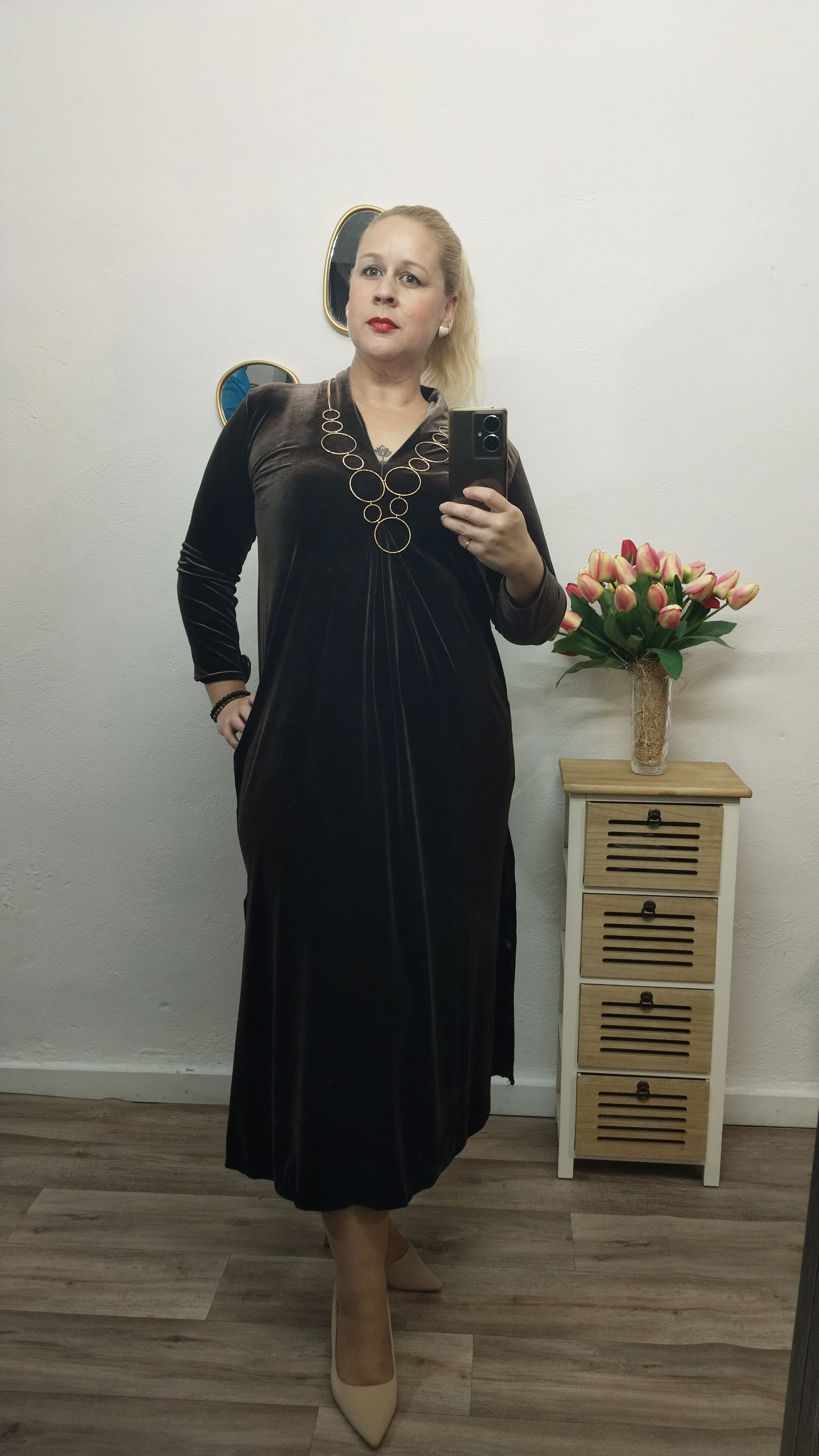 Vestido-Terciopelo lirio - Imagen 6