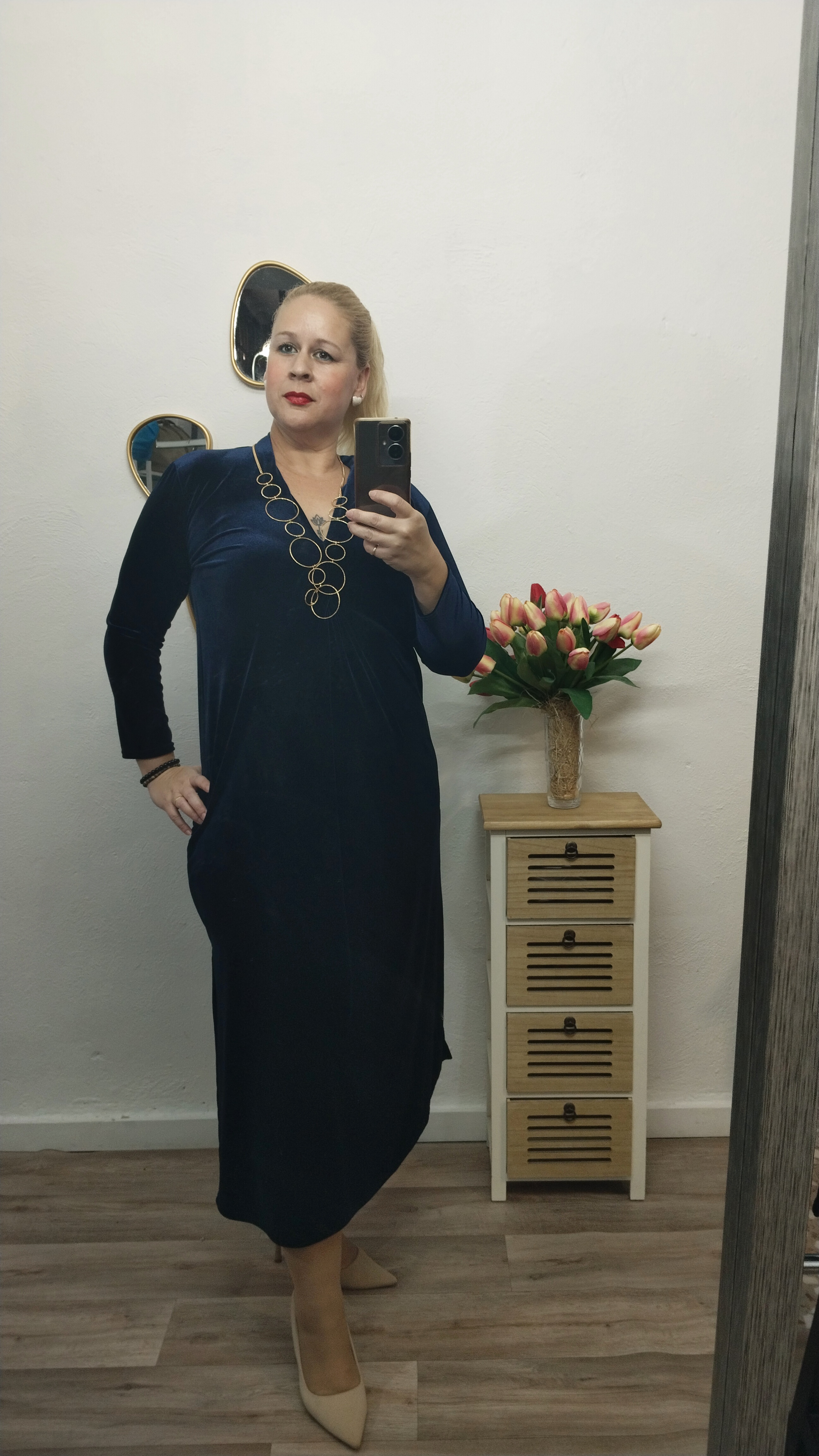 Vestido-Terciopelo lirio - Imagen 4